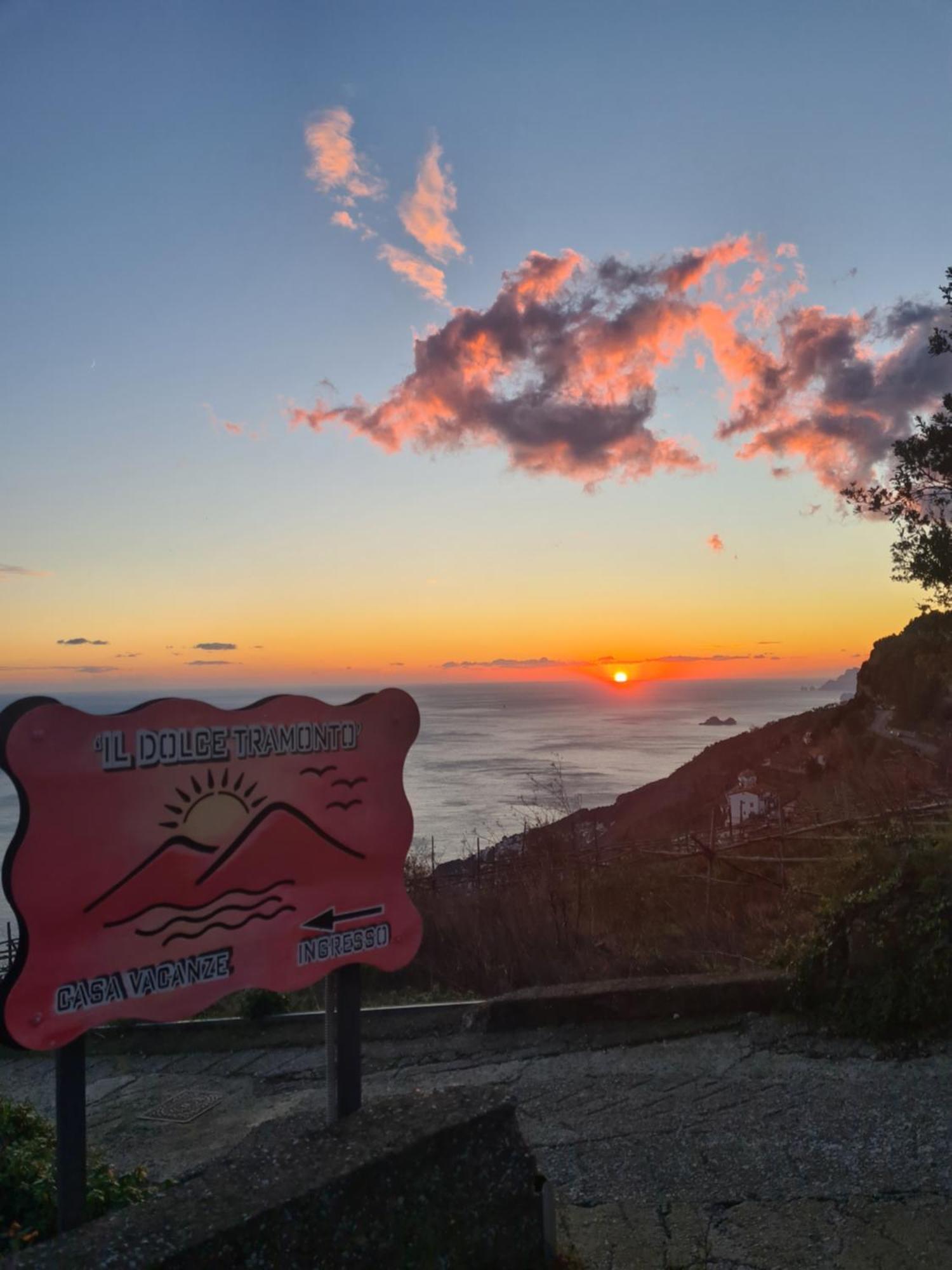 Il Dolce Tramonto Appartamento Furore Esterno foto